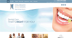 Desktop Screenshot of coloradosmiledesign.com